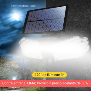 Reflector recargable Solar de 2 cabezales ( Contra entrega solo LIMA)