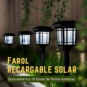 Farol recargable Solar de césped ( pack de 4 )